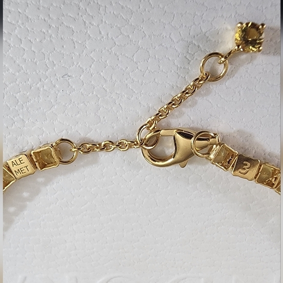 Pandora Sparkling Yellow Tennis Bracelet 14k gold plating - Picture 5 of 7